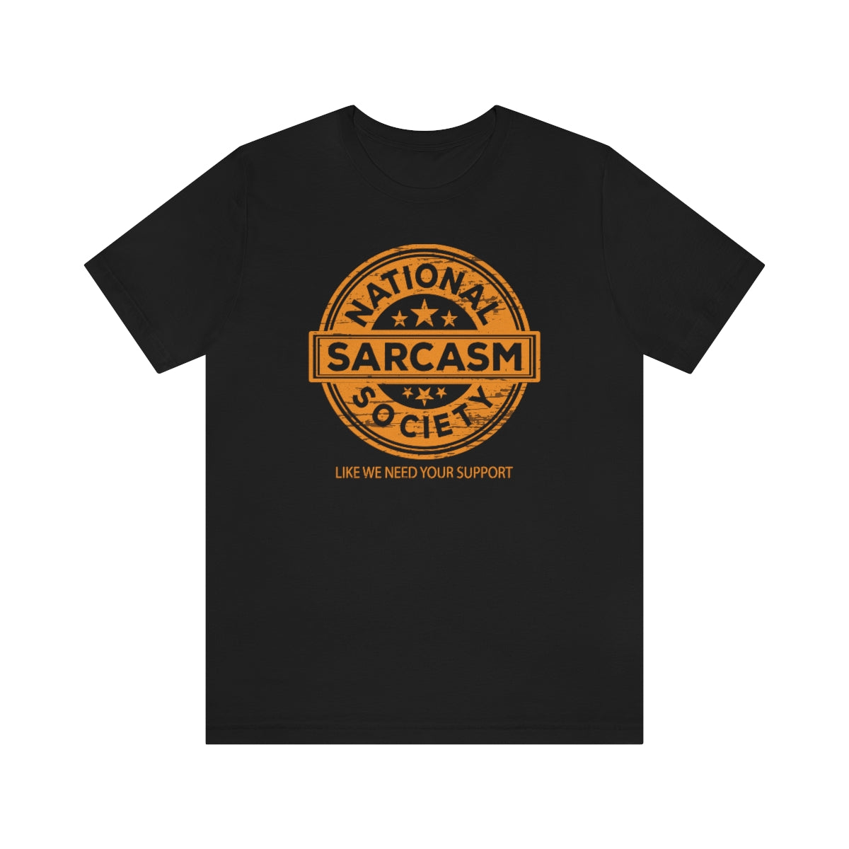 National Sarcasm Society Snark Junkie Jersey Tee