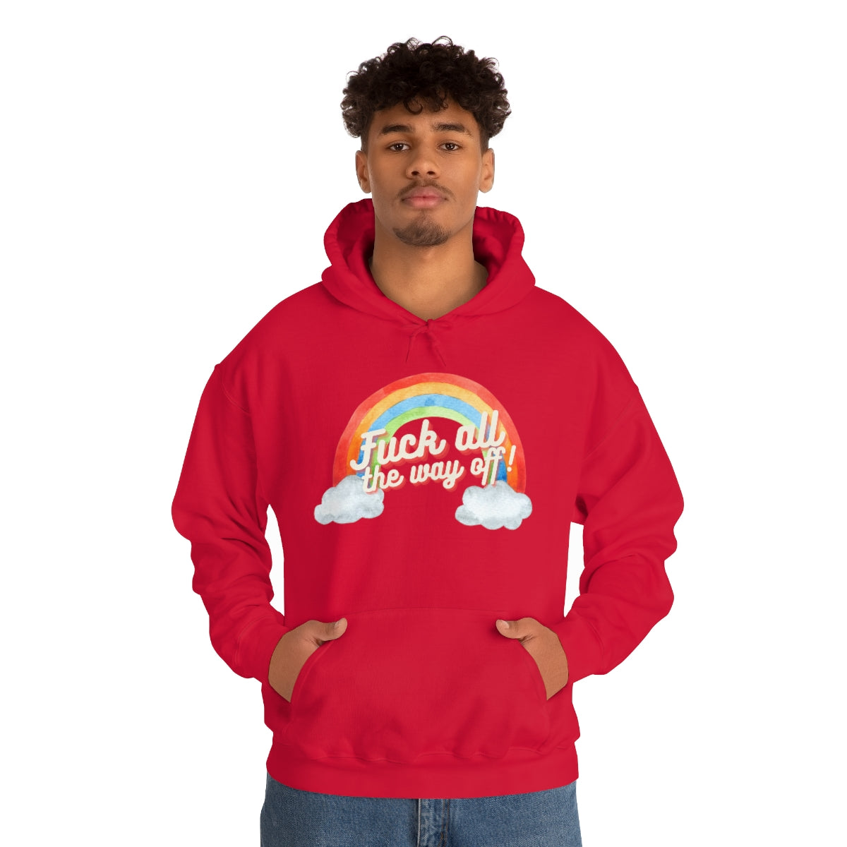 Fuck All The Way Off Rainbow Snark Junkie Hoodie