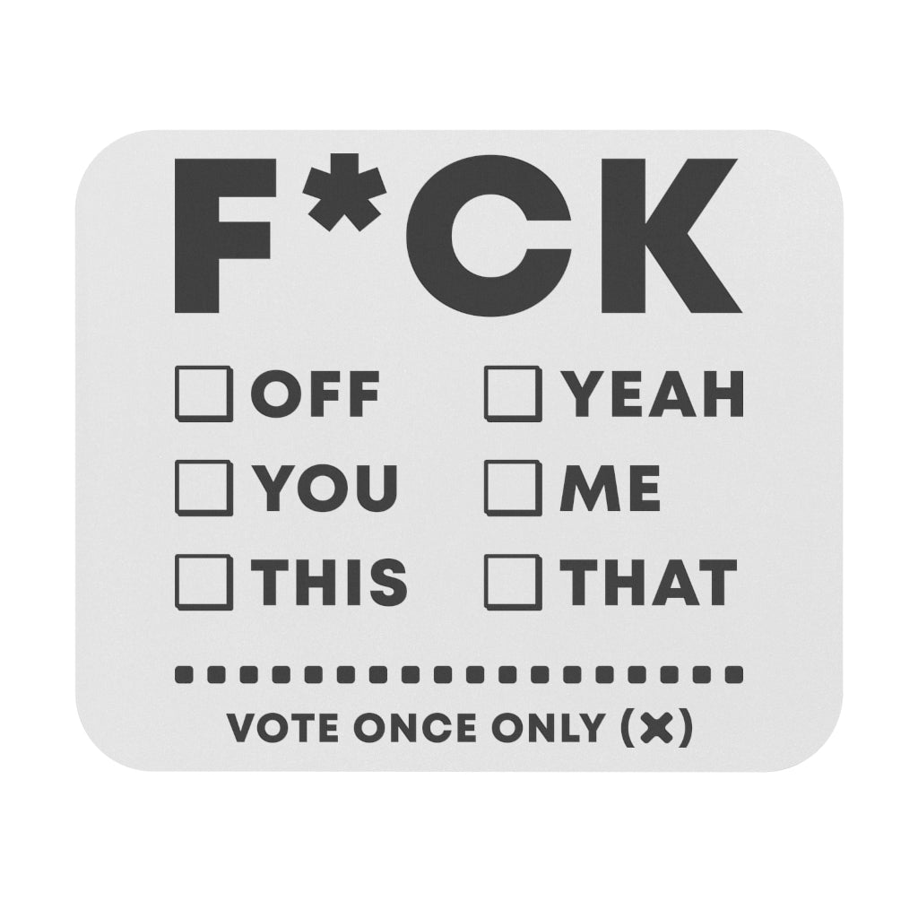 F*CK Vote Box Mouse Pad (Rectangle)