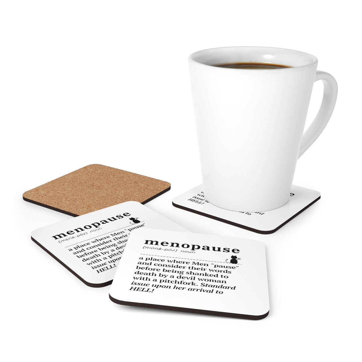 Menopause Definition 4pc Coasters Set