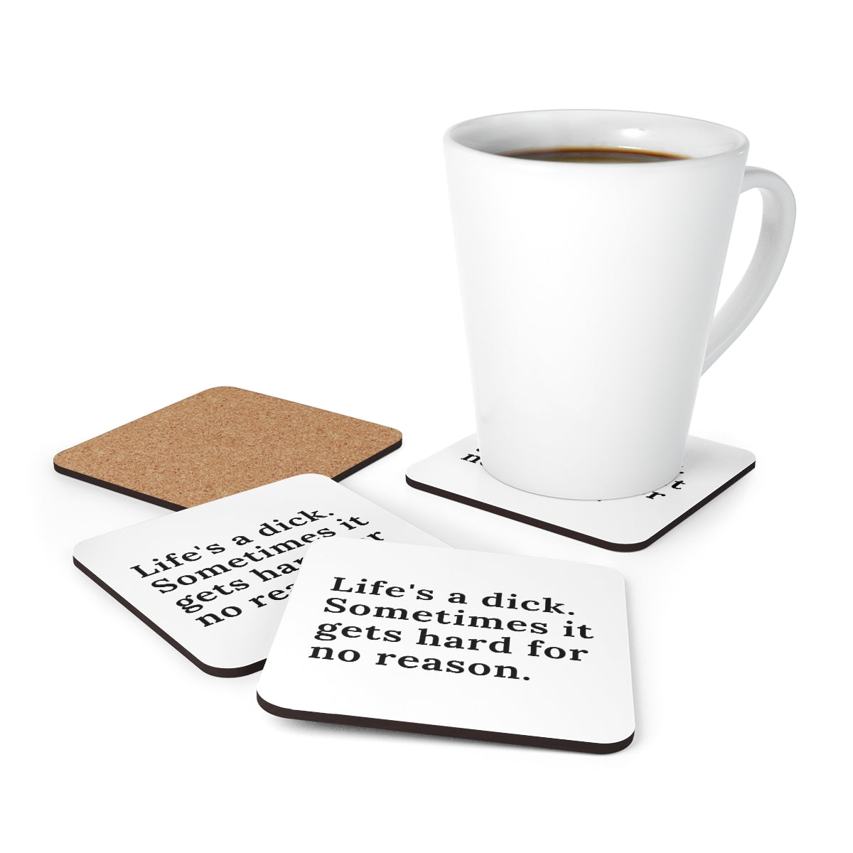 Life's A Dick Coasters 4pc Set