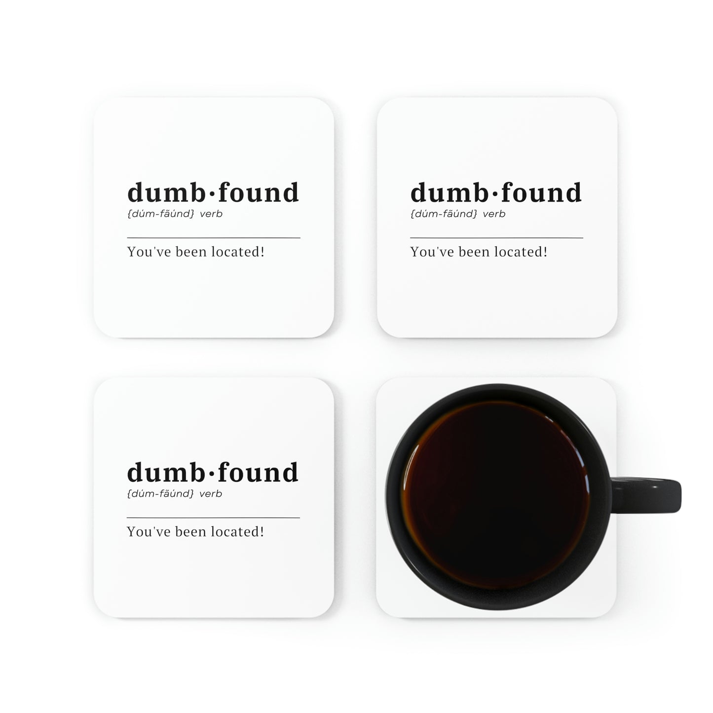 Dumbfound Coaster 4pc Set