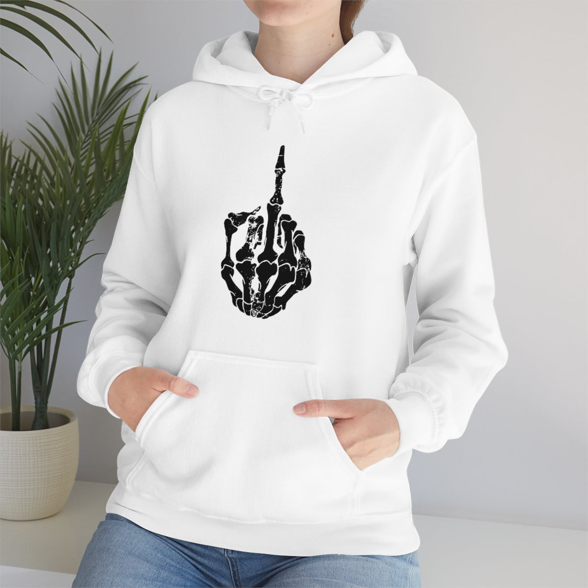 Skeleton Middle Finger Hoodie