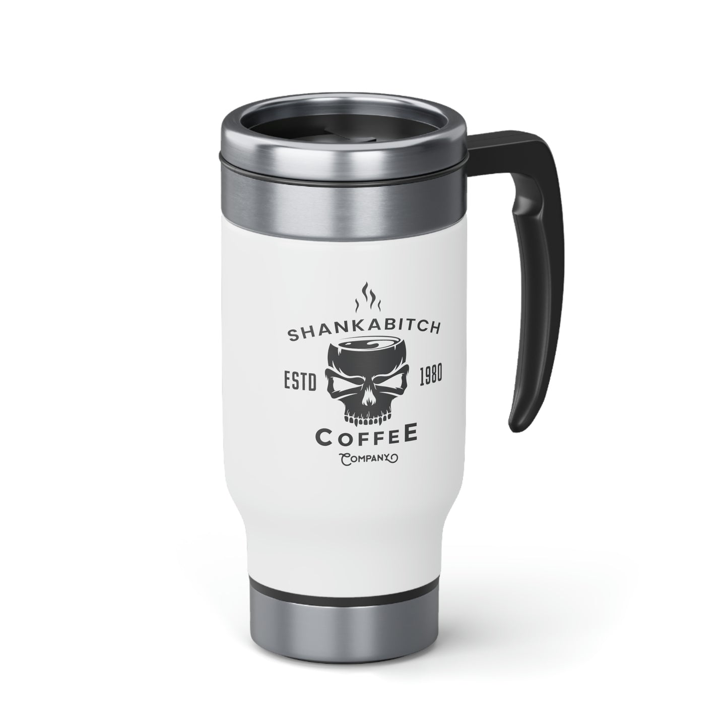 Shankabitch Coffee Company Travel Mug with Handle, 14oz
