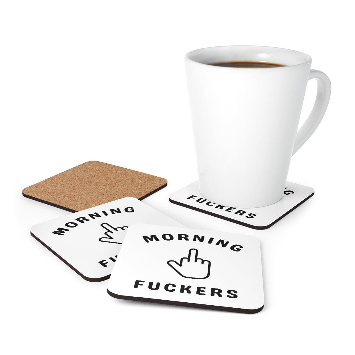 Morning Fuckers 4pc Coaster Set