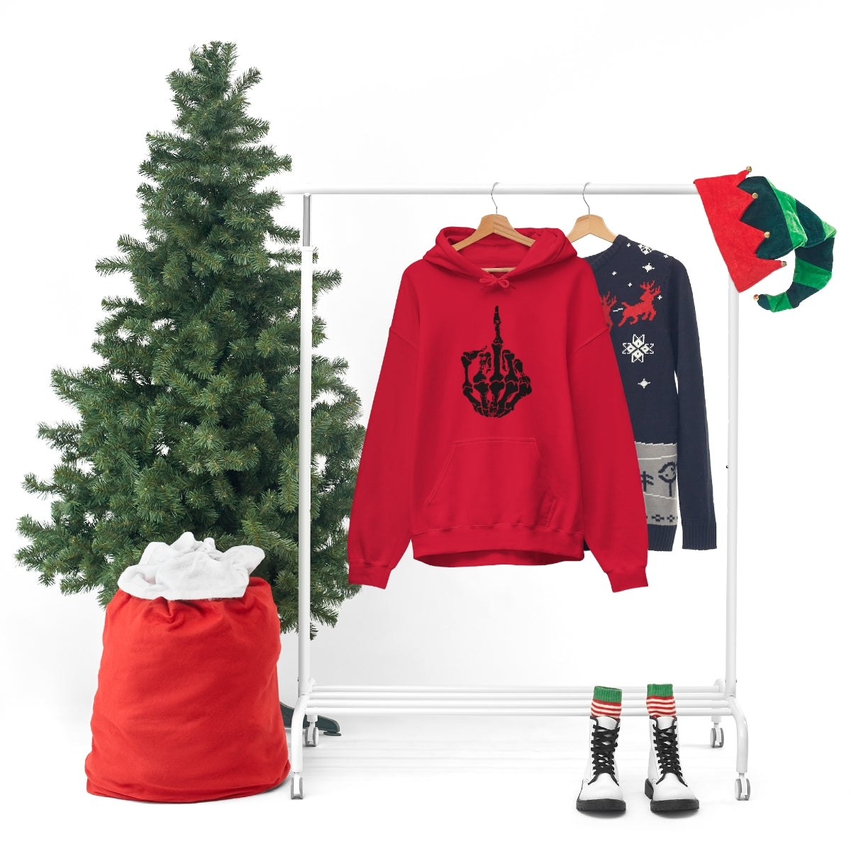 Skeleton Middle Finger Hoodie