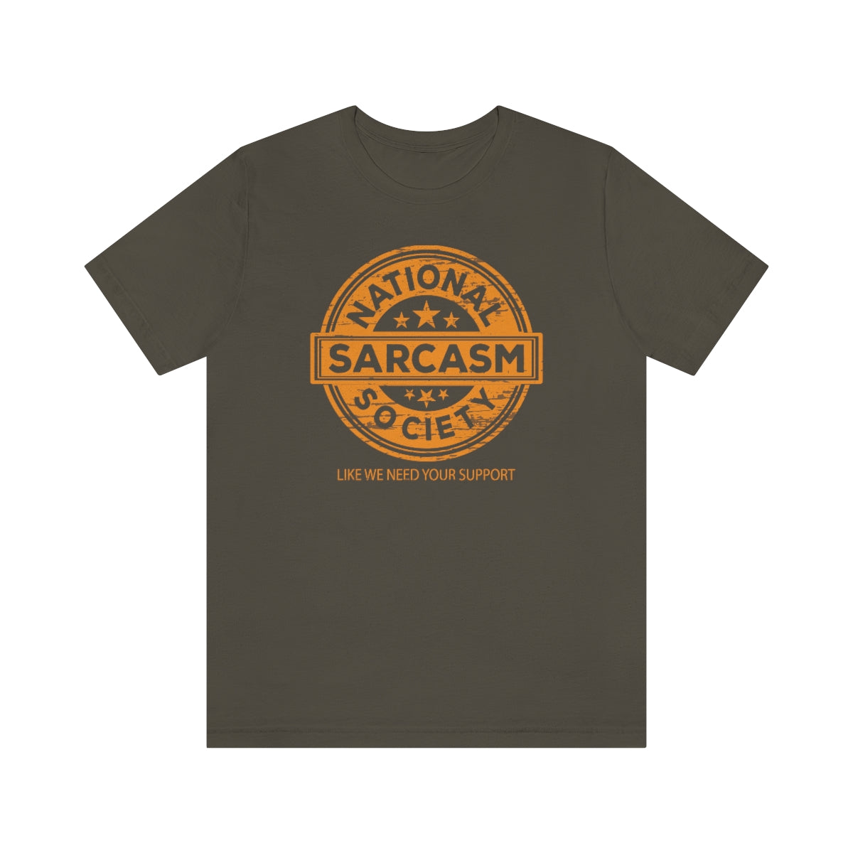 National Sarcasm Society Snark Junkie Jersey Tee
