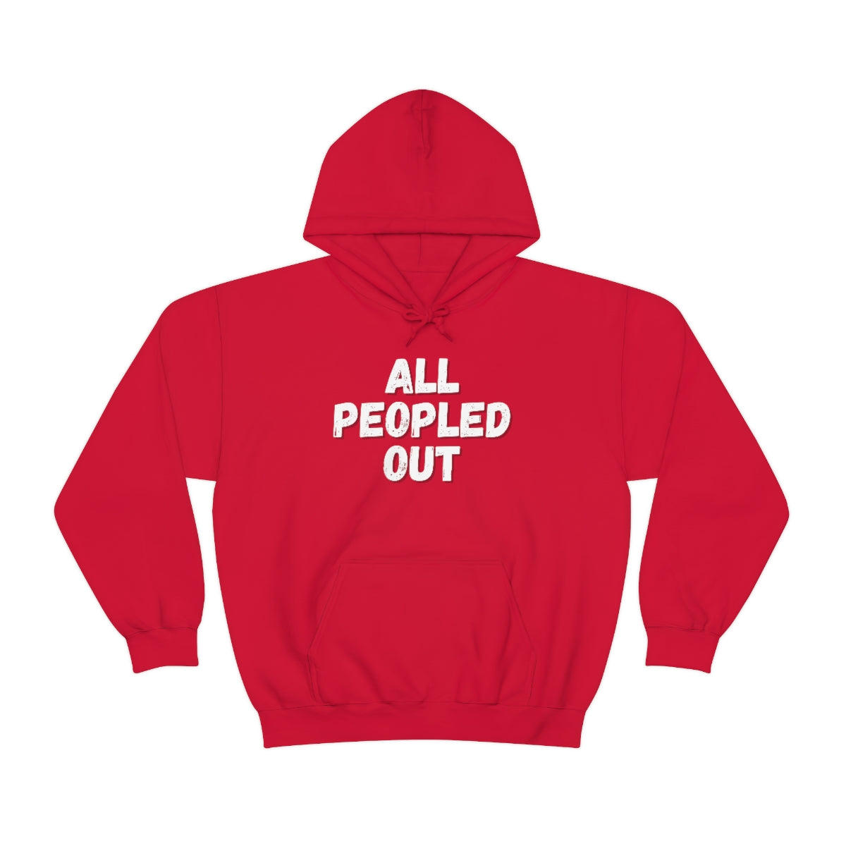 "All Peopled Out" Snark Junkie Hoodie