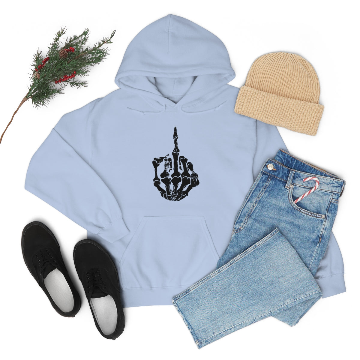 Skeleton Middle Finger Hoodie