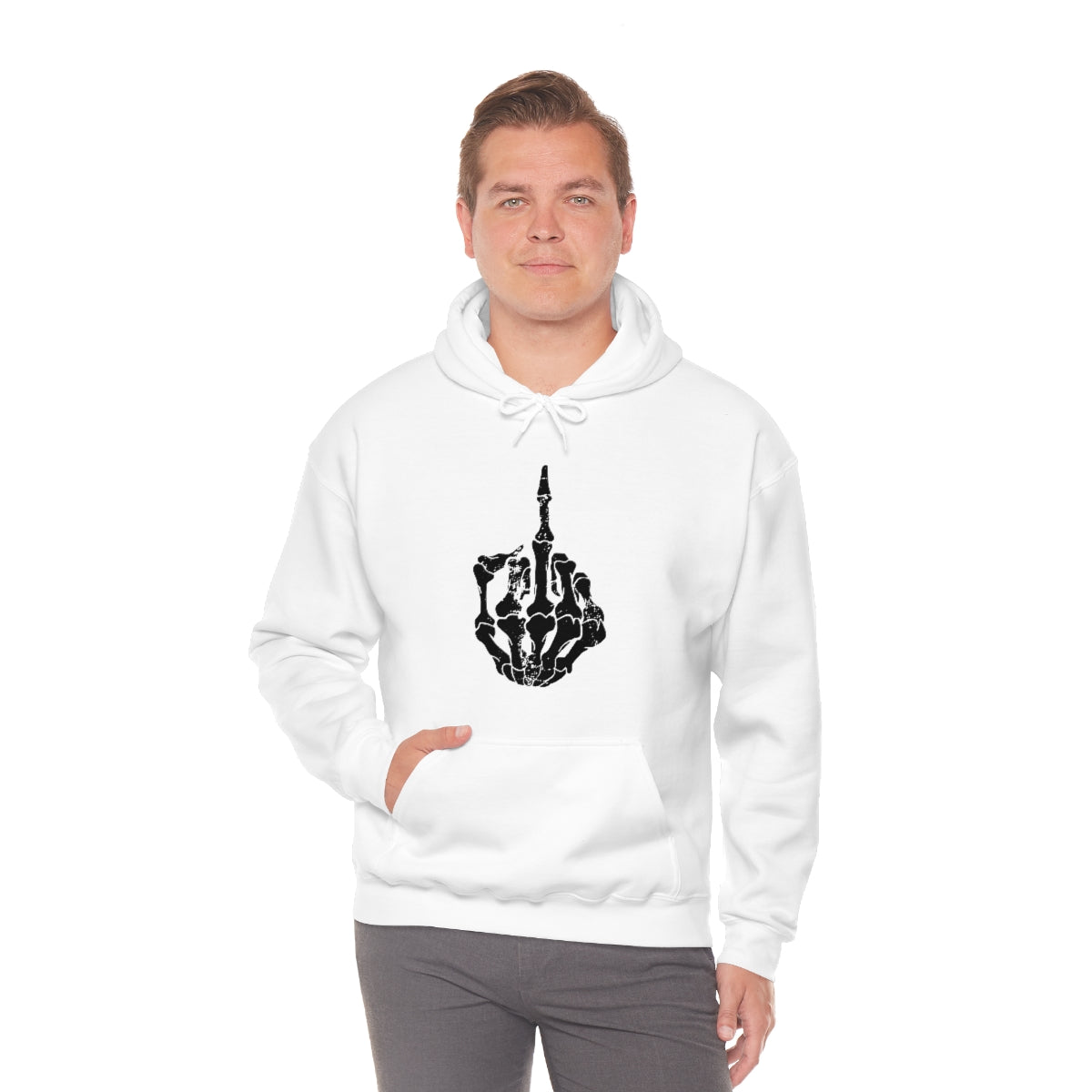Skeleton Middle Finger Hoodie
