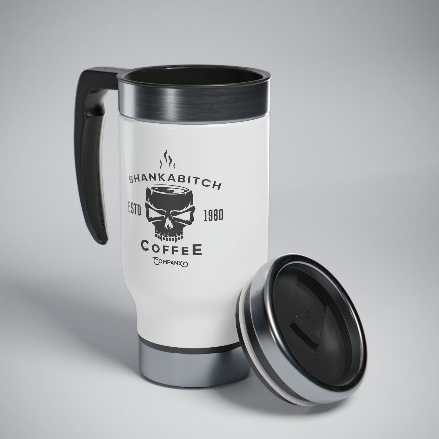 Shankabitch Coffee Company Travel Mug with Handle, 14oz