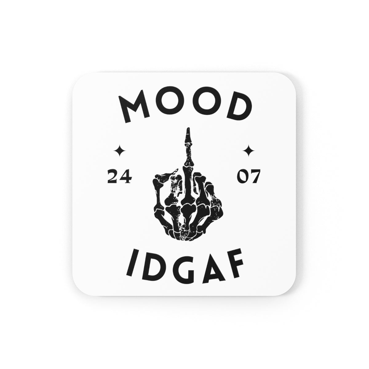 Mood Middle Finger 24/7 4pc Coaster Set