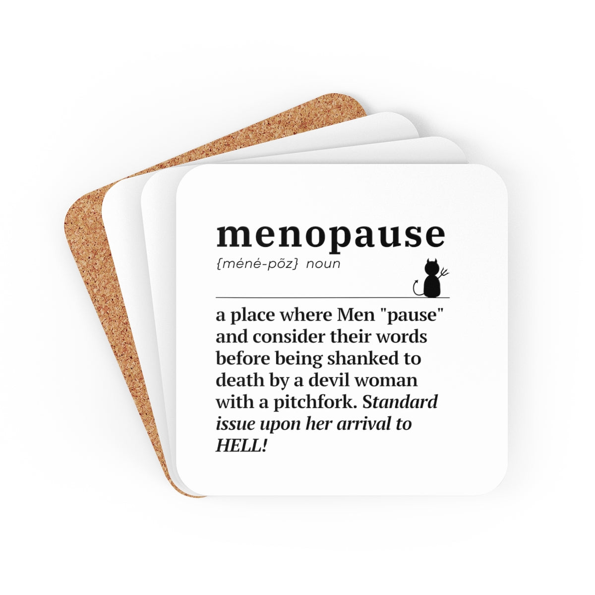 Menopause Definition 4pc Coasters Set