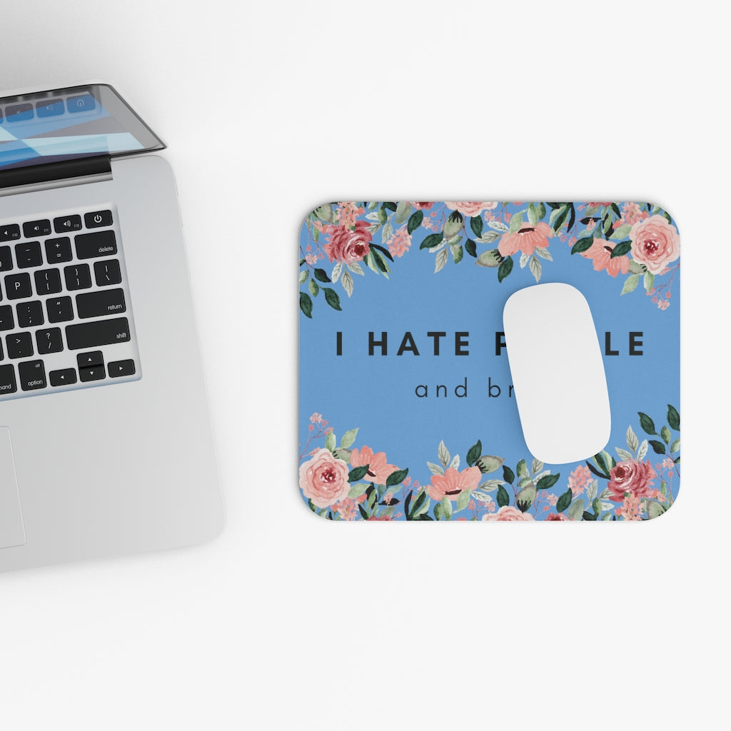 I Hate People and Bras Mouse Pad (Rectangle)