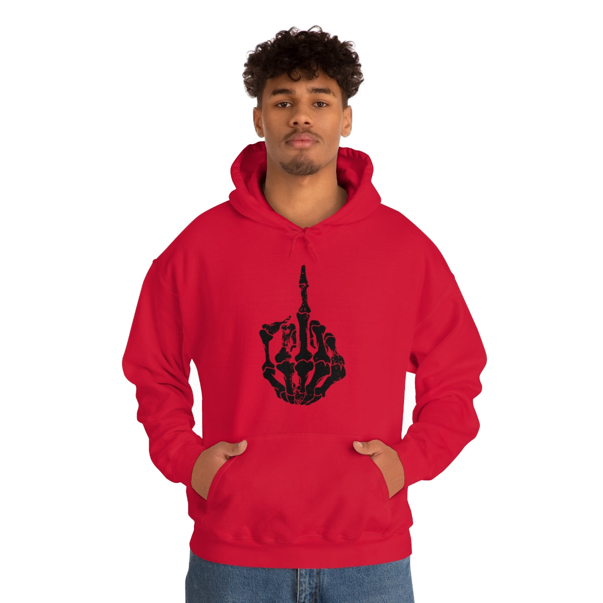 Skeleton Middle Finger Hoodie