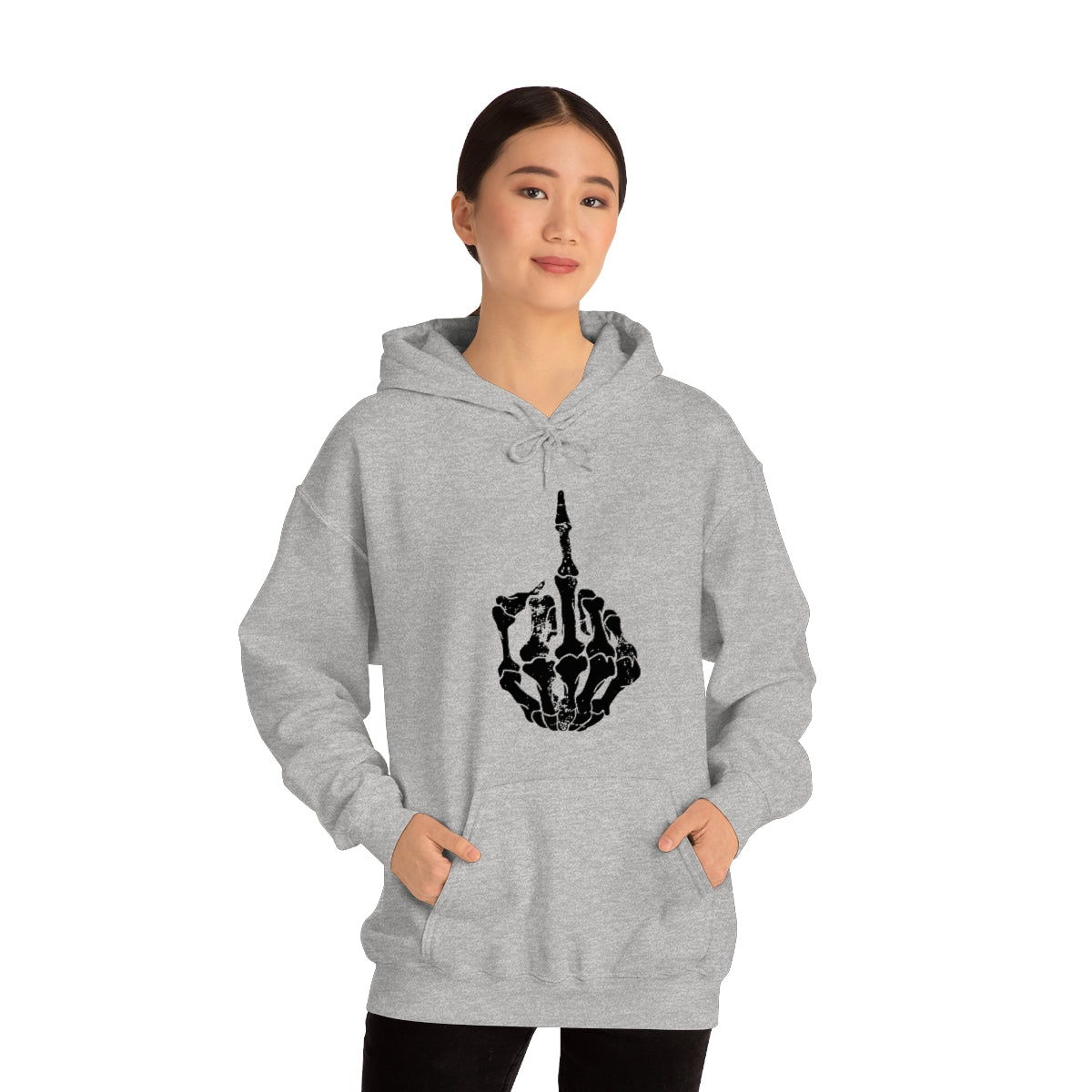 Skeleton Middle Finger Hoodie
