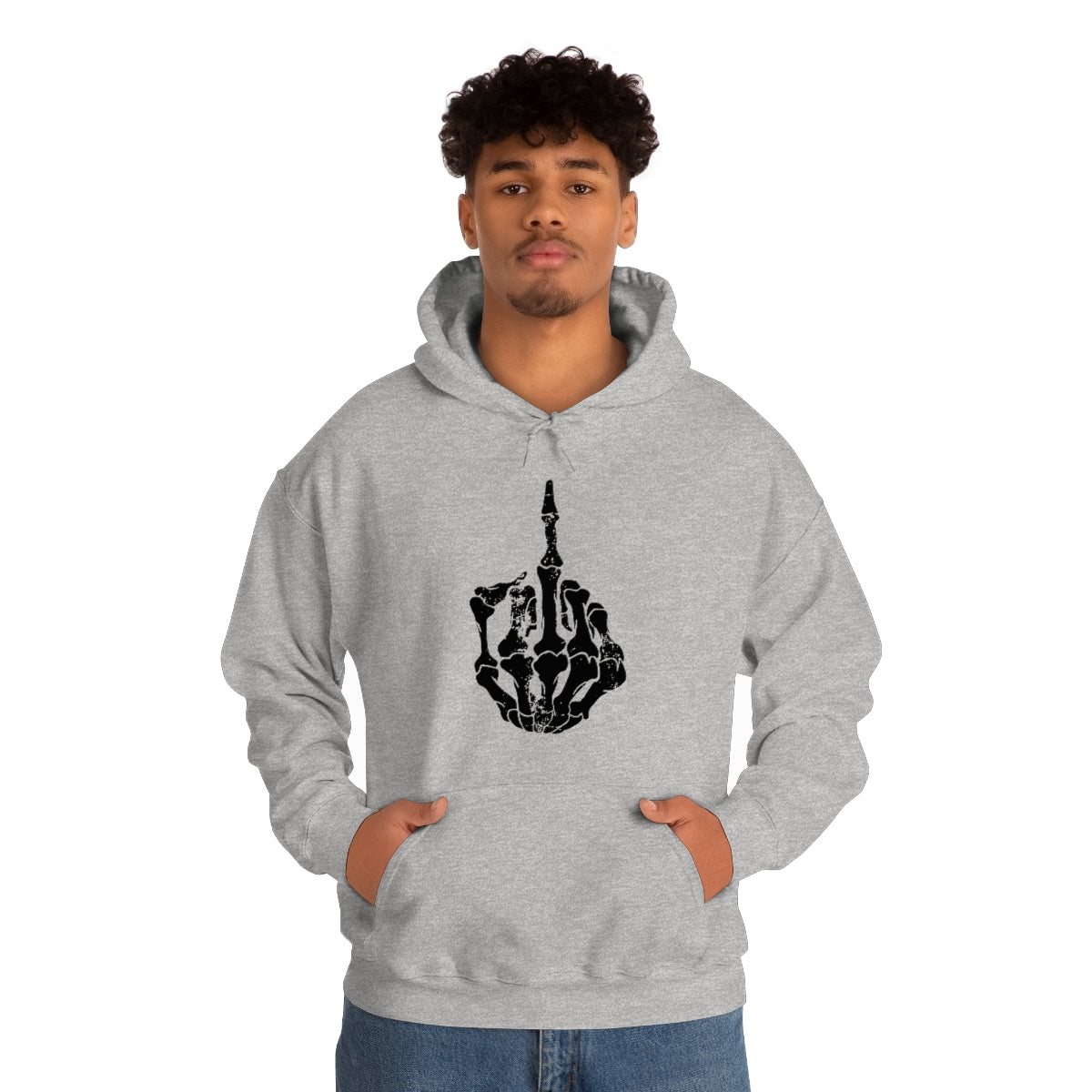 Skeleton Middle Finger Hoodie