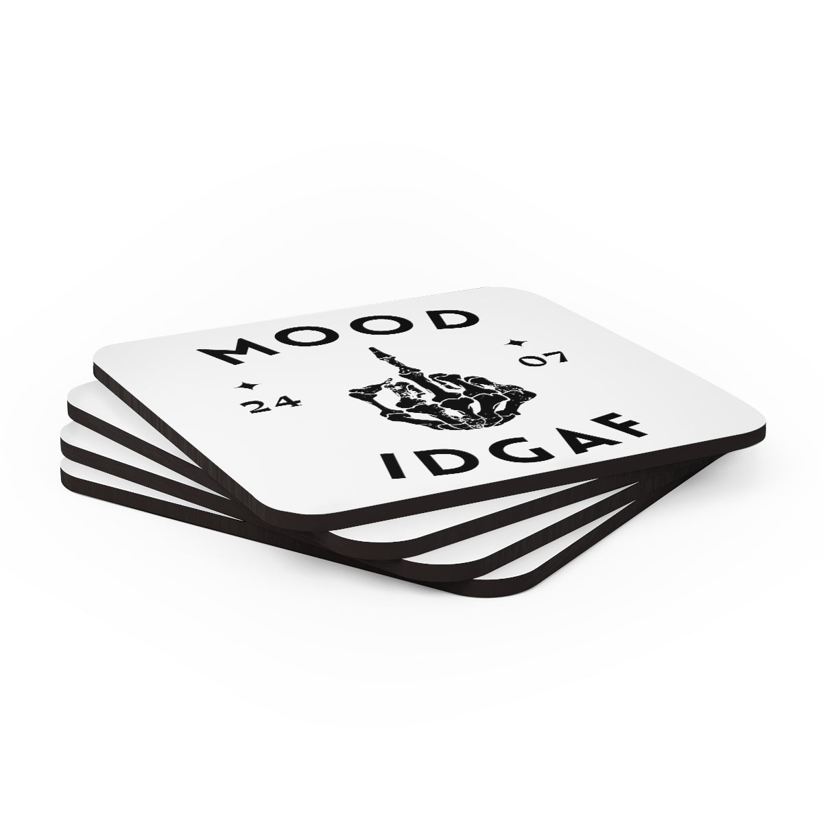 Mood Middle Finger 24/7 4pc Coaster Set