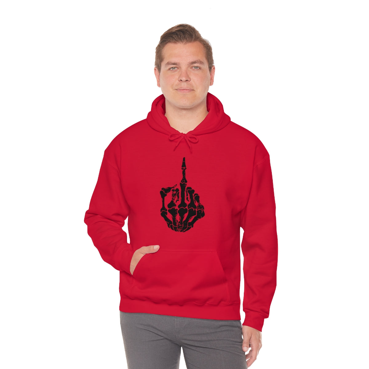 Skeleton Middle Finger Hoodie