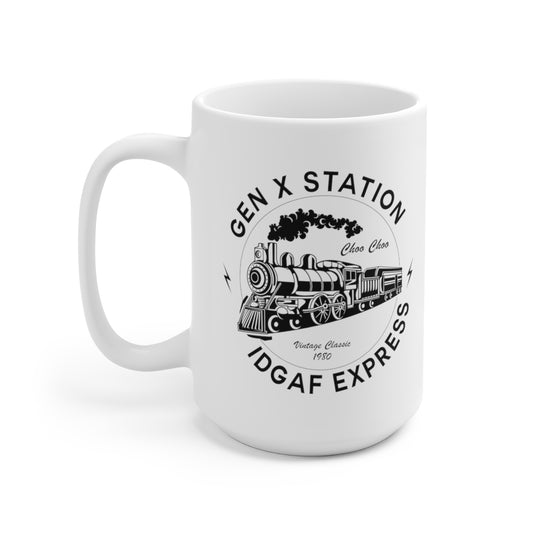 GenX Station IDGAF Express Coffee Mug