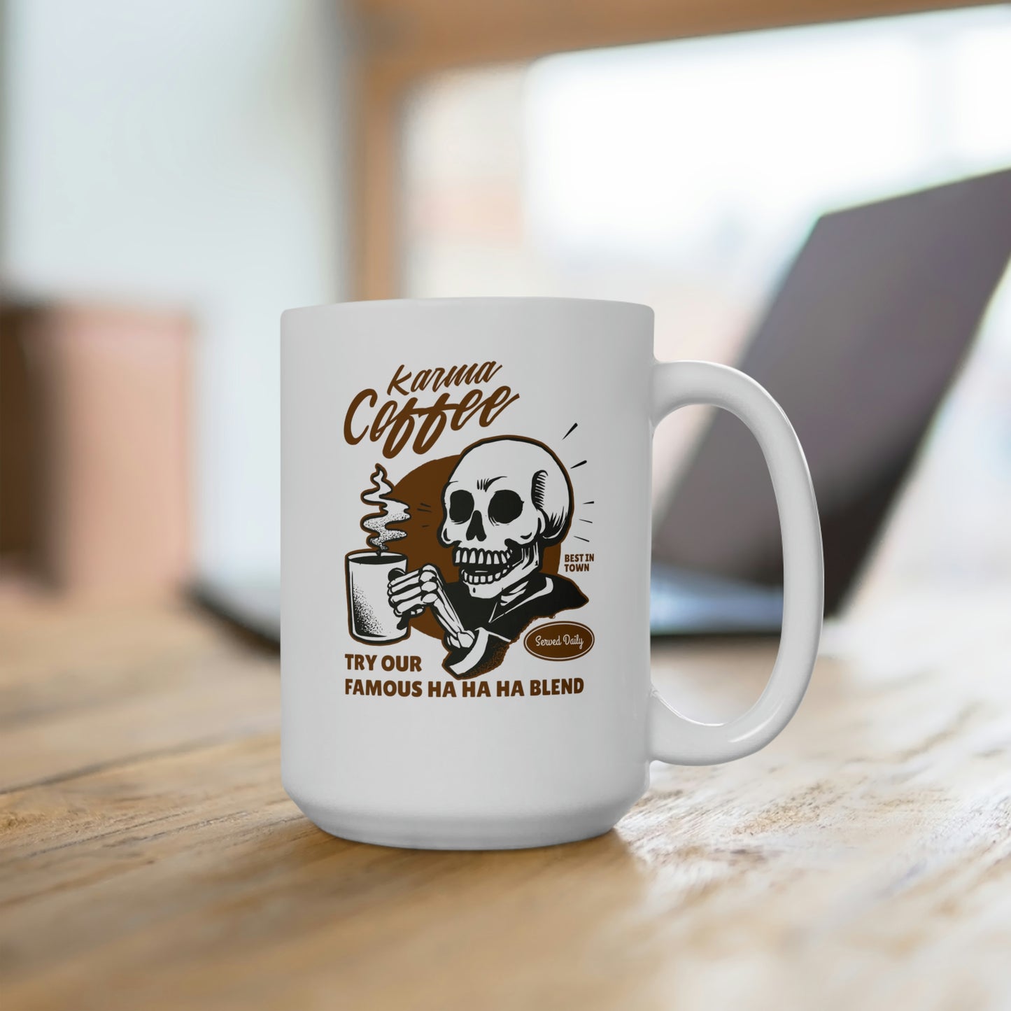 Karma Coffee 15oz Ceramic Mug