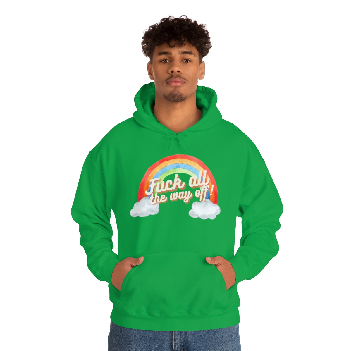 Fuck All The Way Off Rainbow Snark Junkie Hoodie