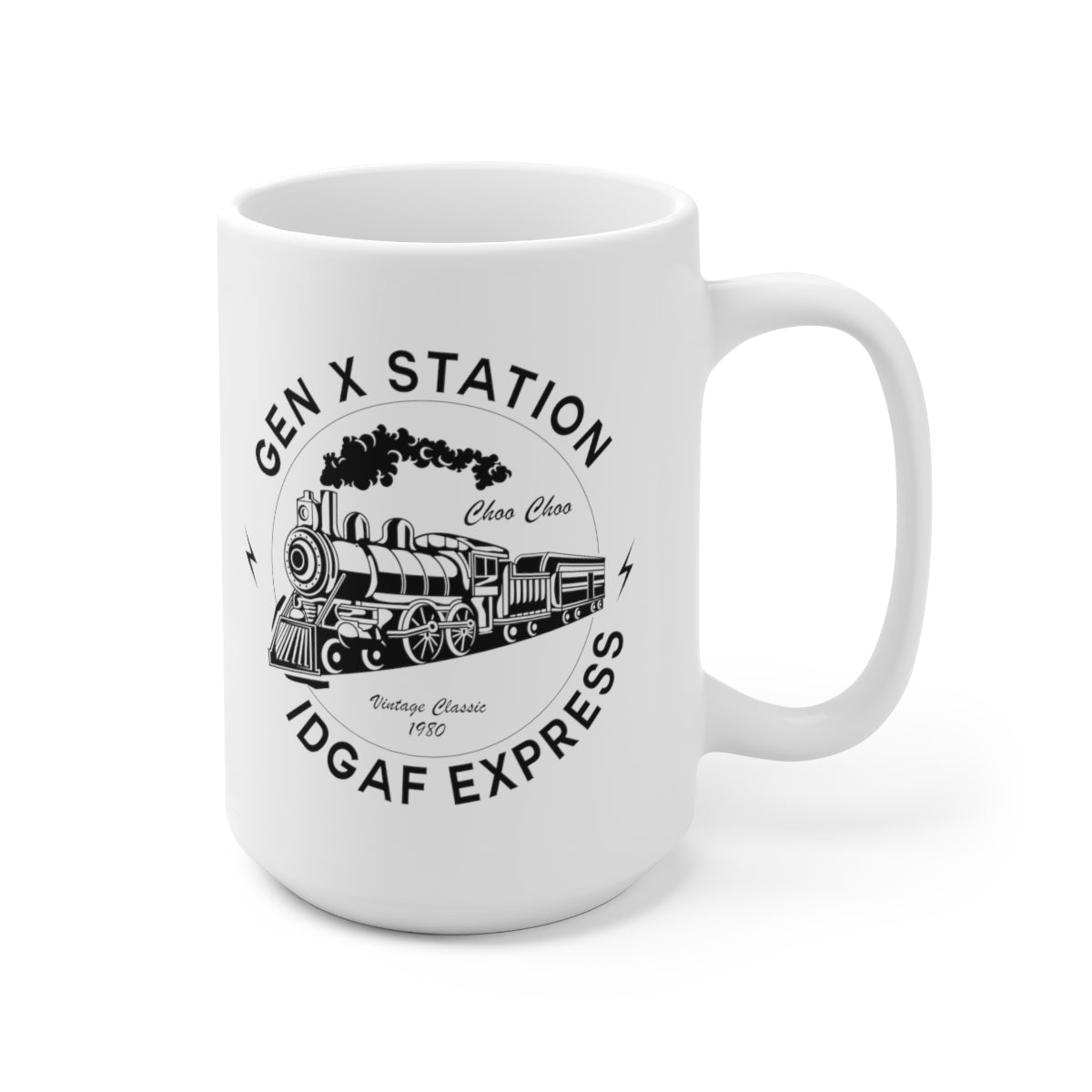 GenX Station IDGAF Express Coffee Mug