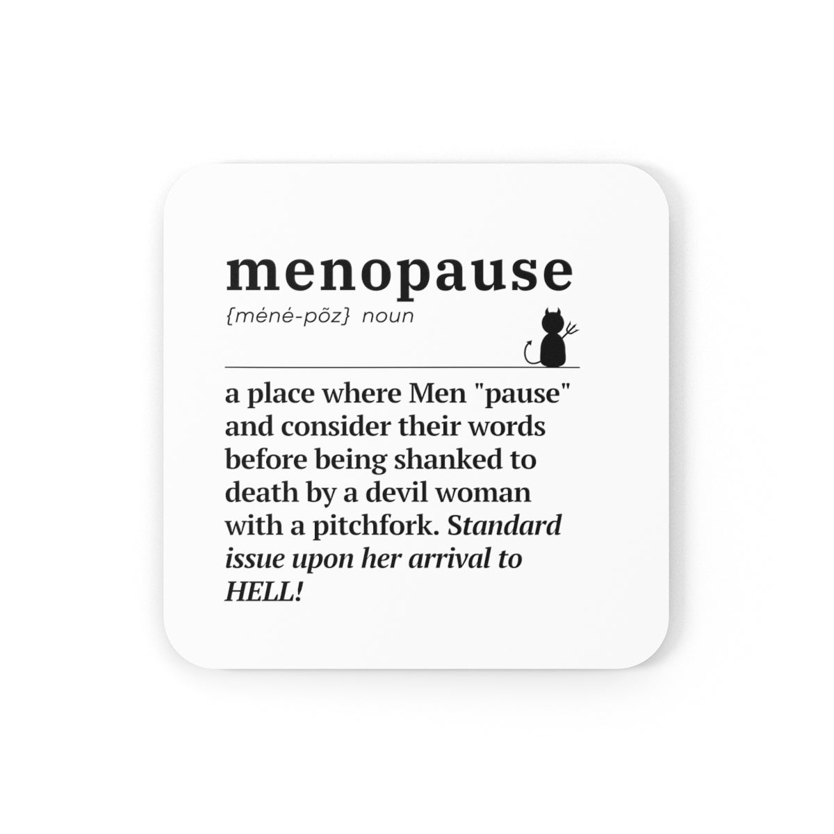 Menopause Definition 4pc Coasters Set