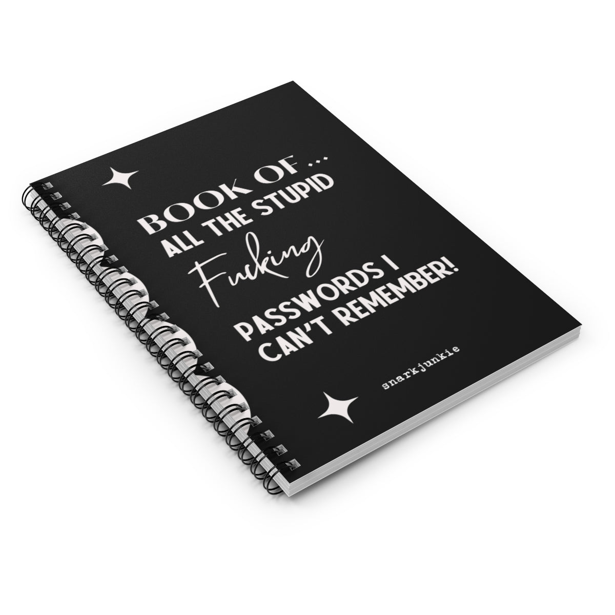 Book Of Stupid Passwords Notebook - Ruled Line