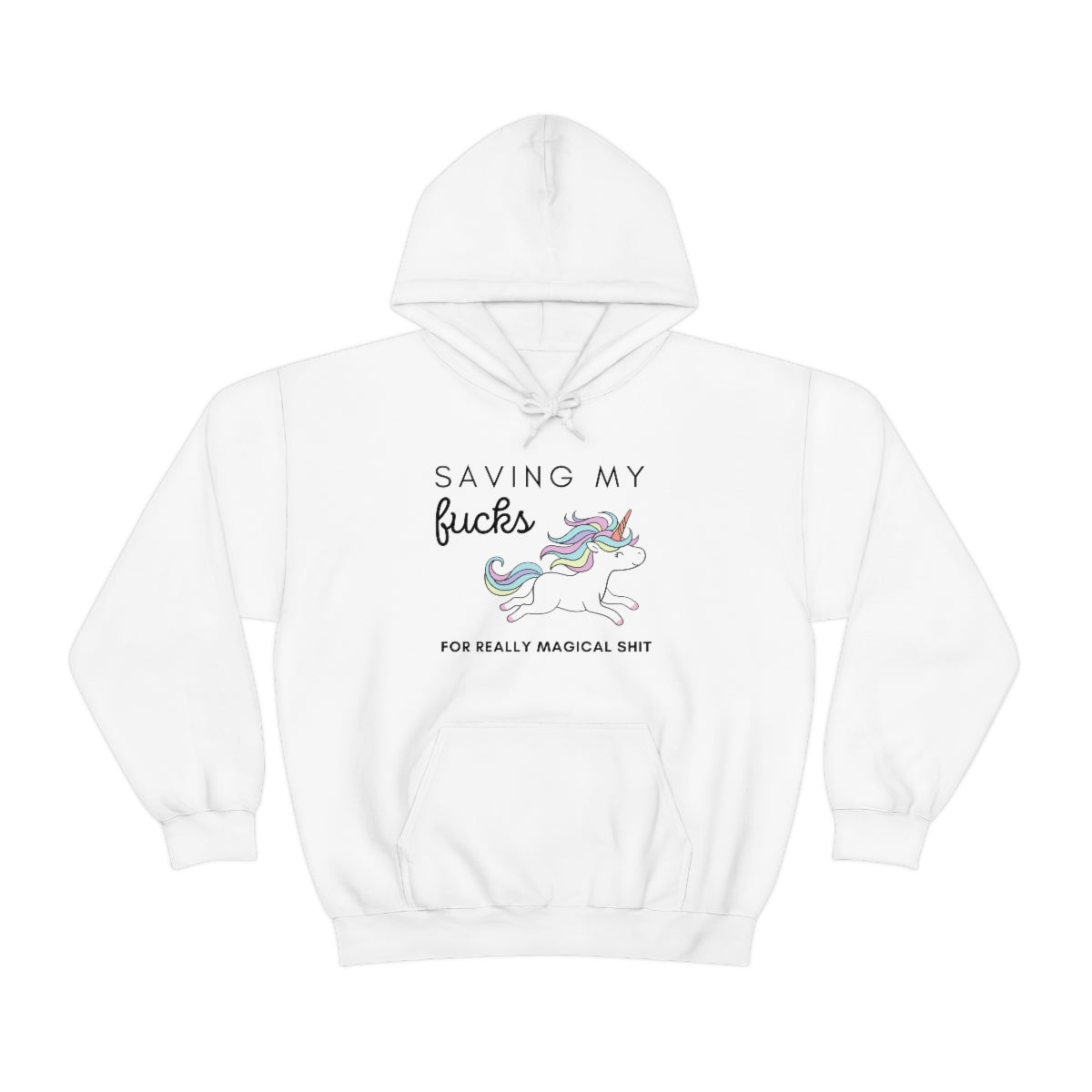 Snark Junkie - Saving my f*cks for really magical sh!t hoodie - white