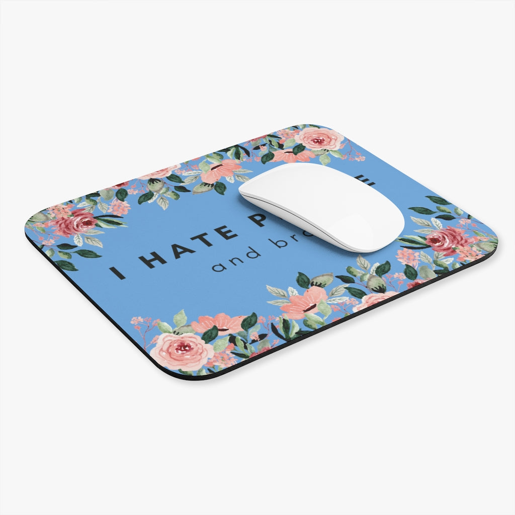 I Hate People and Bras Mouse Pad (Rectangle)
