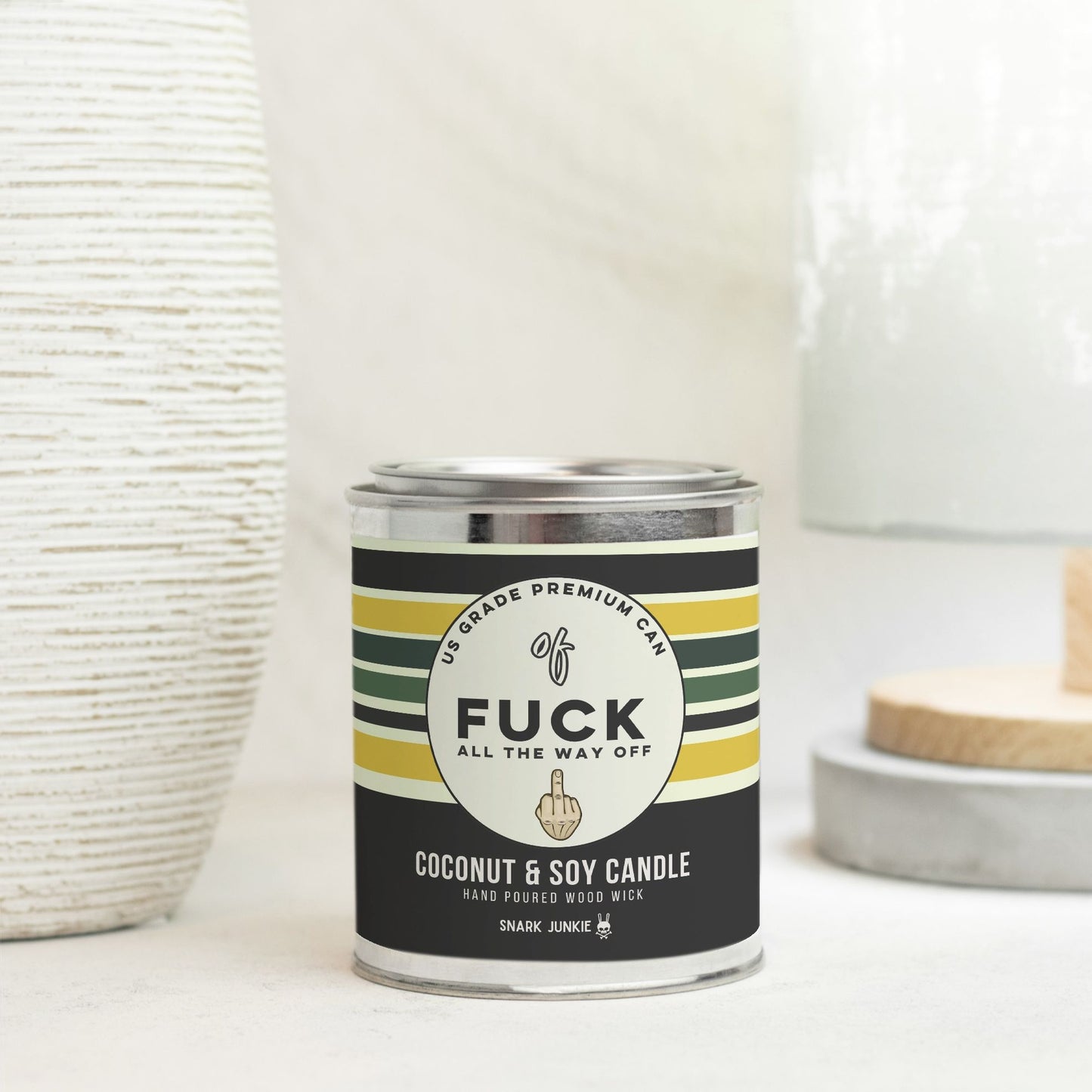 Fuck All The Way Off Paint Can Candle