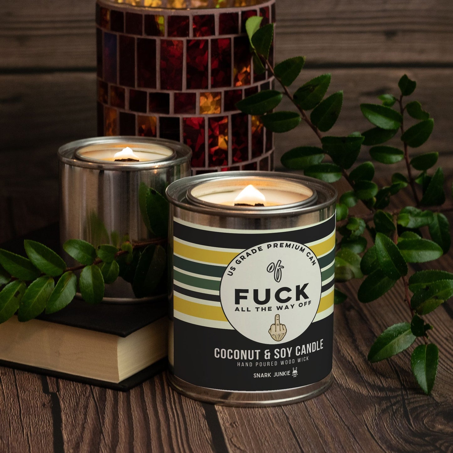 Fuck All The Way Off Paint Can Candle