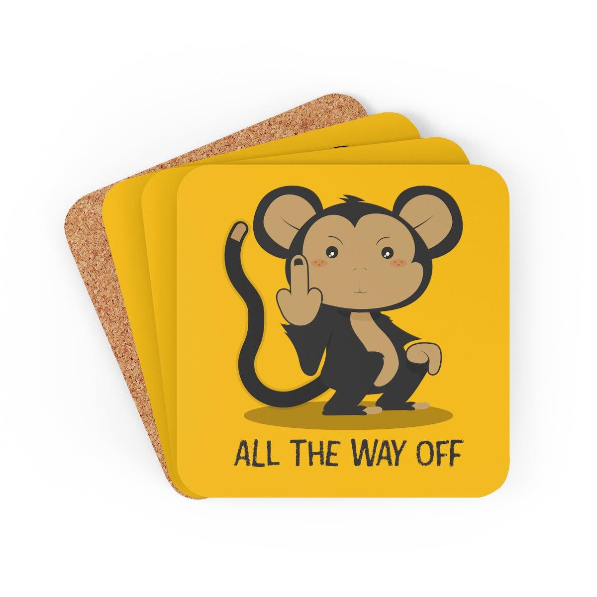 Snark Junkie All The Way Off Coaster 4pc Set
