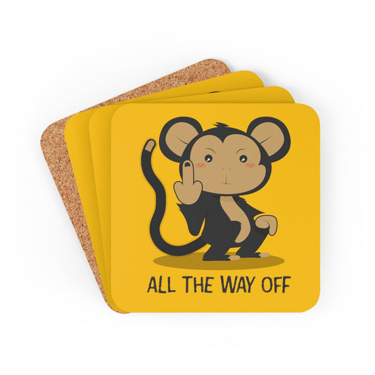 Snark Junkie All The Way Off Coaster 4pc Set