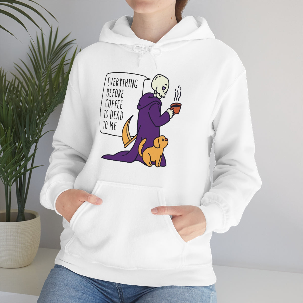 Snark Junkie Everything Before Coffee Is Dead To Me Hoodie Black