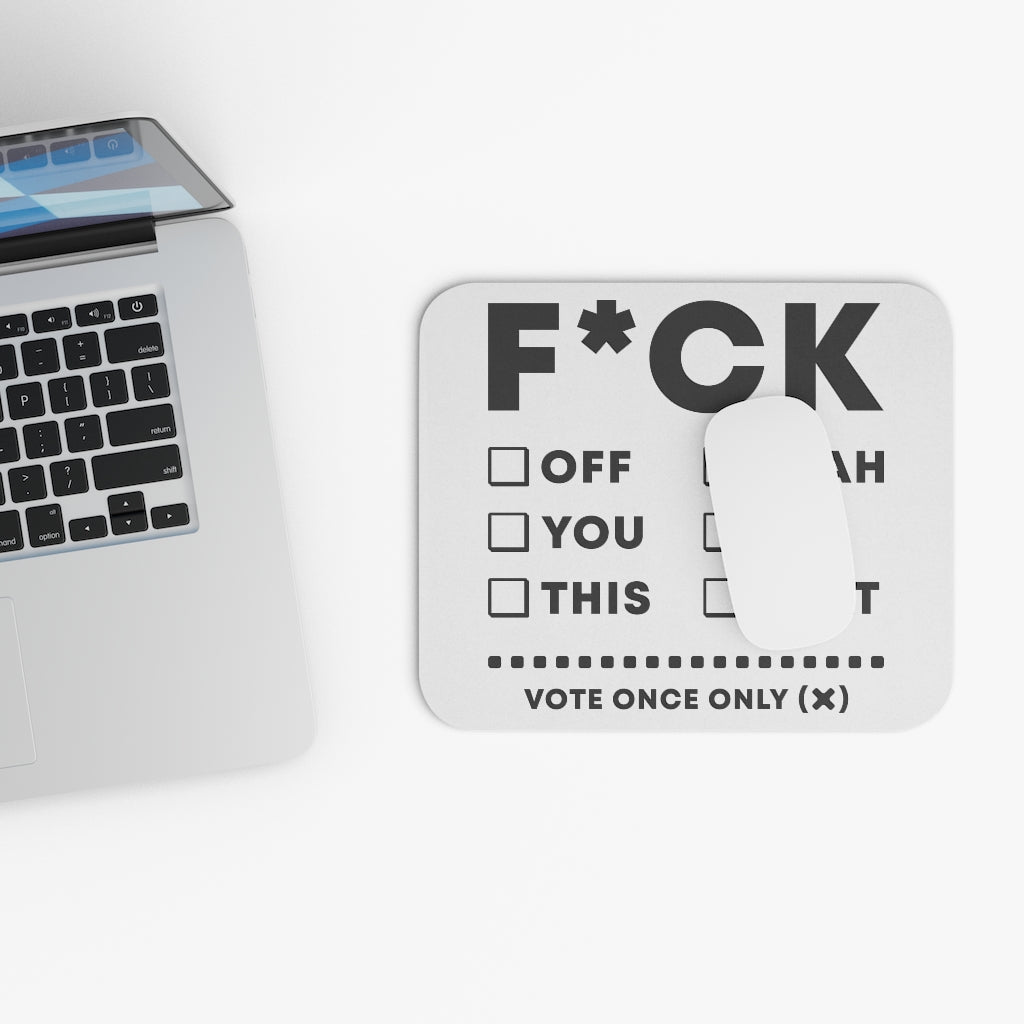 F*CK Vote Box Mouse Pad (Rectangle)