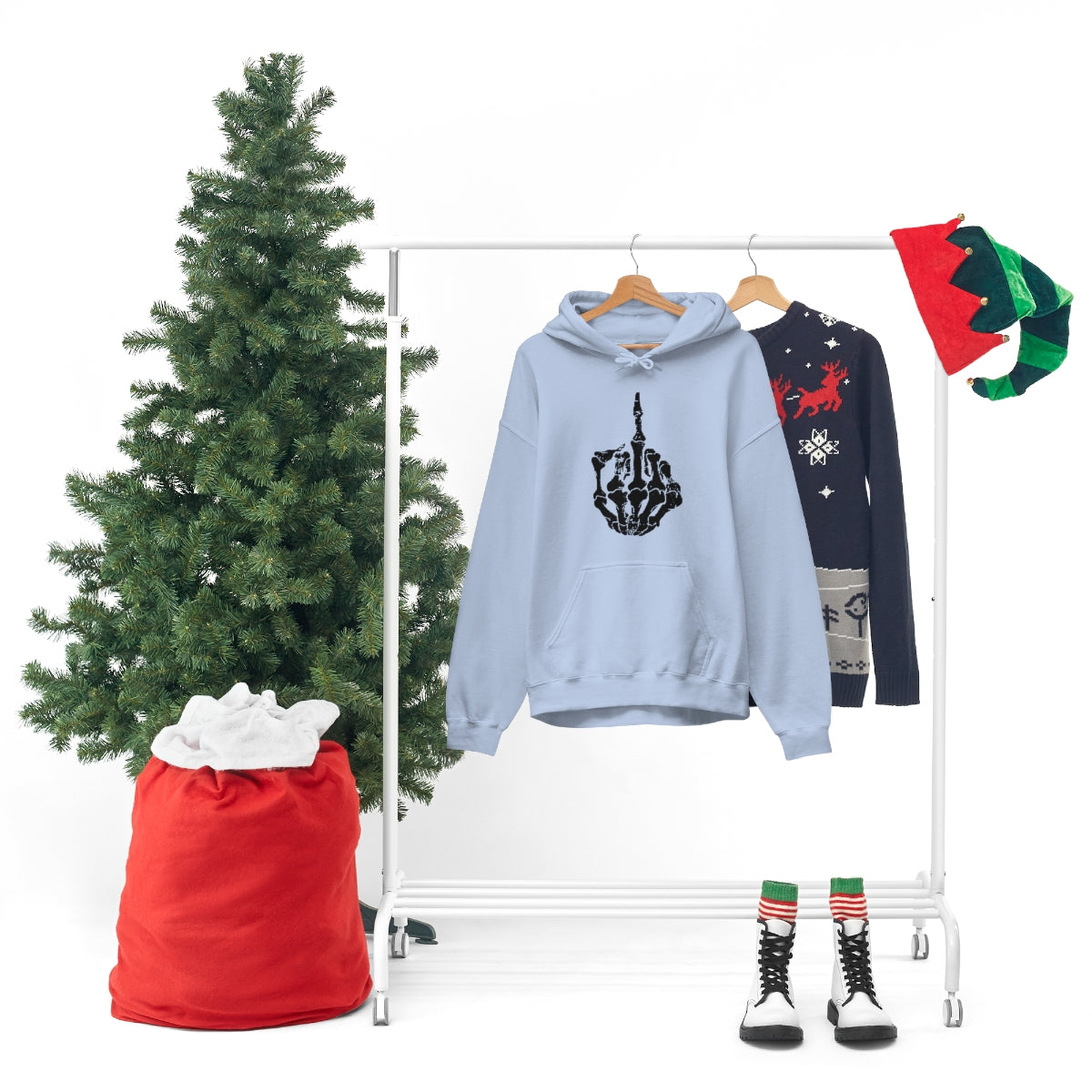Skeleton Middle Finger Hoodie