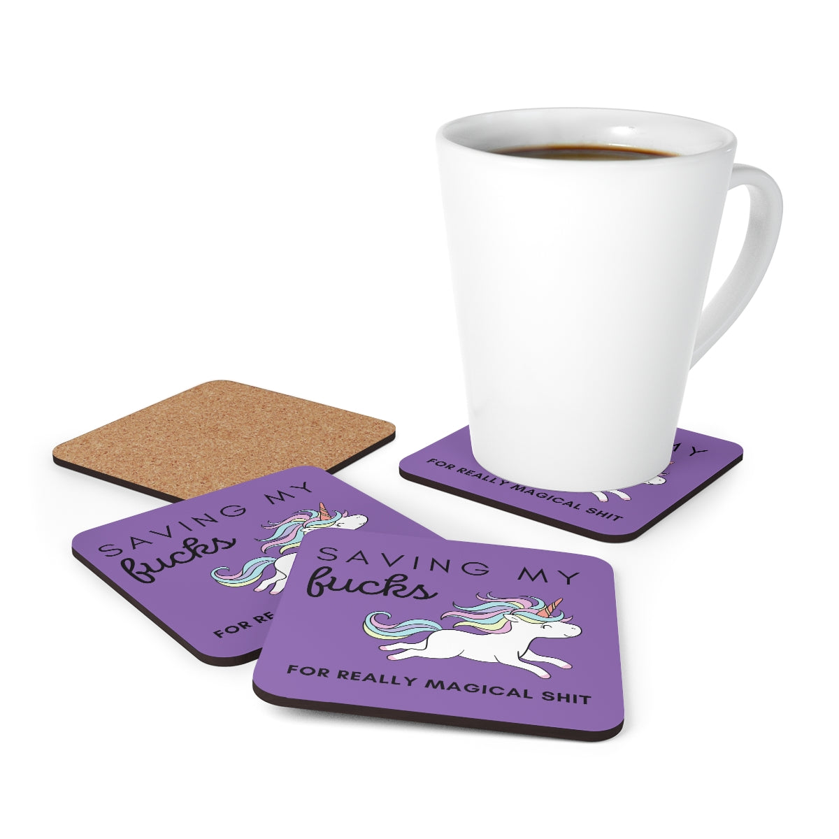 Saving My Fucks For Really Magical Shit Coaster 4pc Set