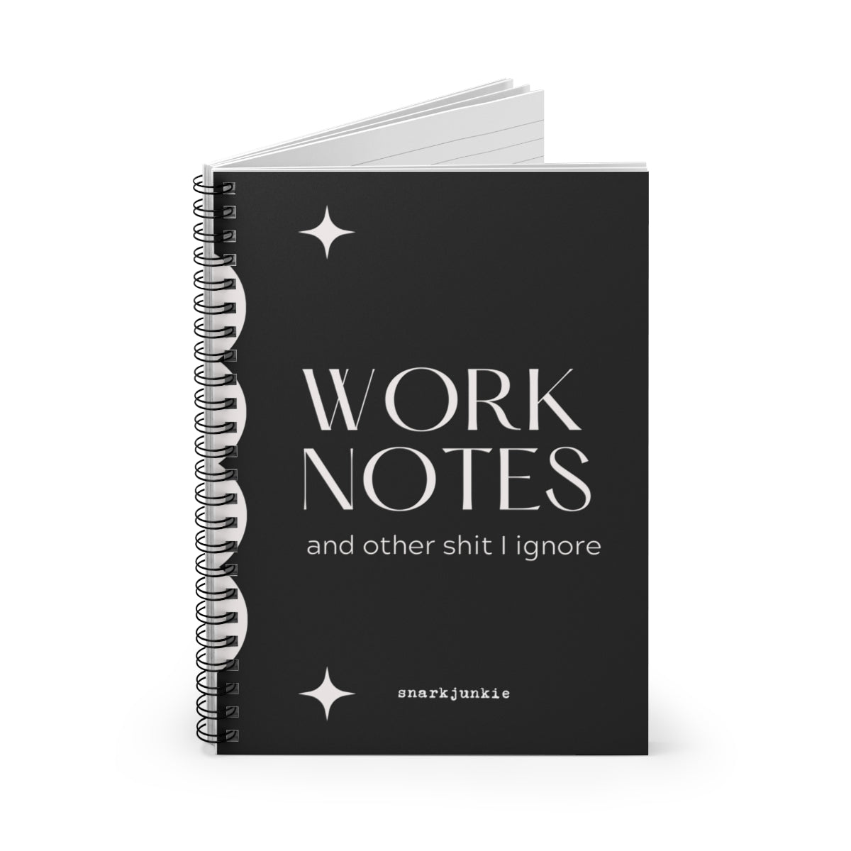 Work Notes and Other Shit I Ignore Spiral Notebook - Ruled Line