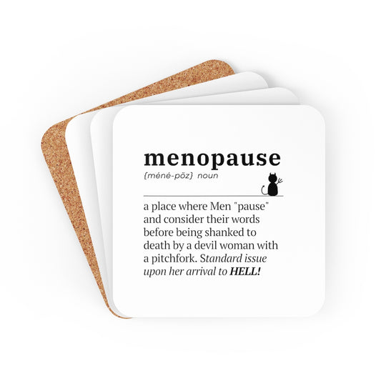 Menopause Definition Coaster 4pc Set