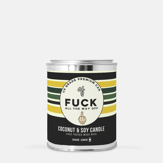 Fuck All The Way Off Paint Can Candle