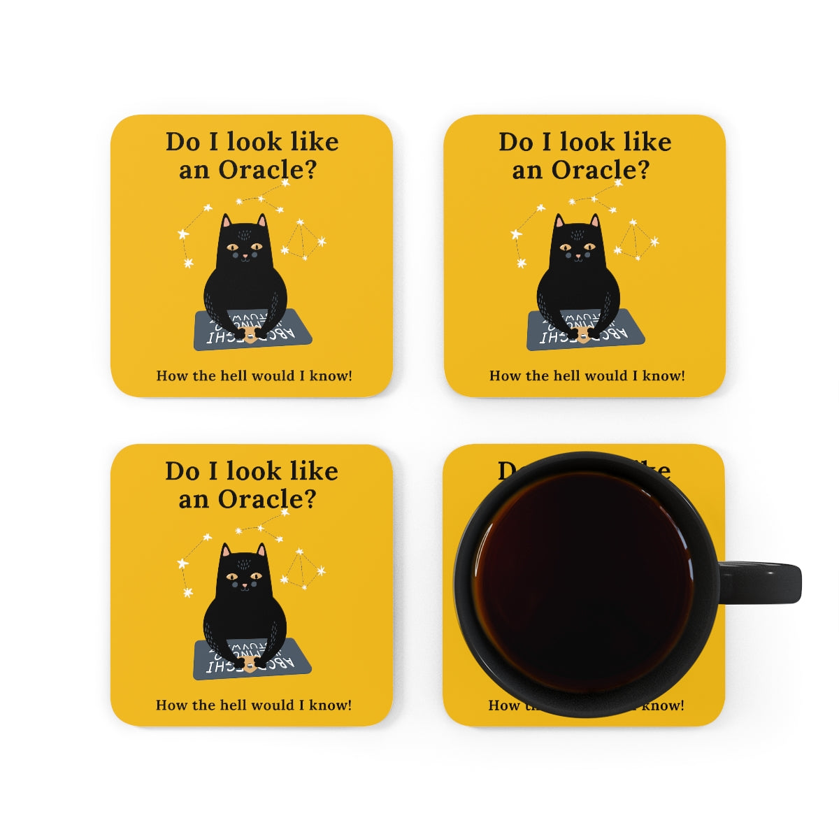 Do I look like an oracle? How the hell would I know 4pc Coaster set
