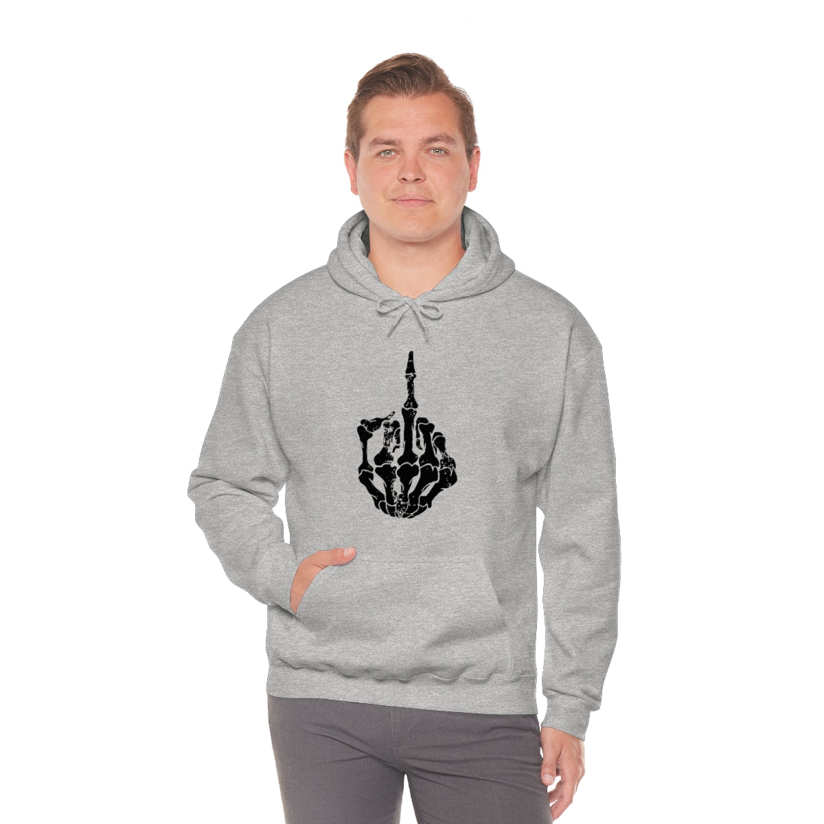 Skeleton Middle Finger Hoodie