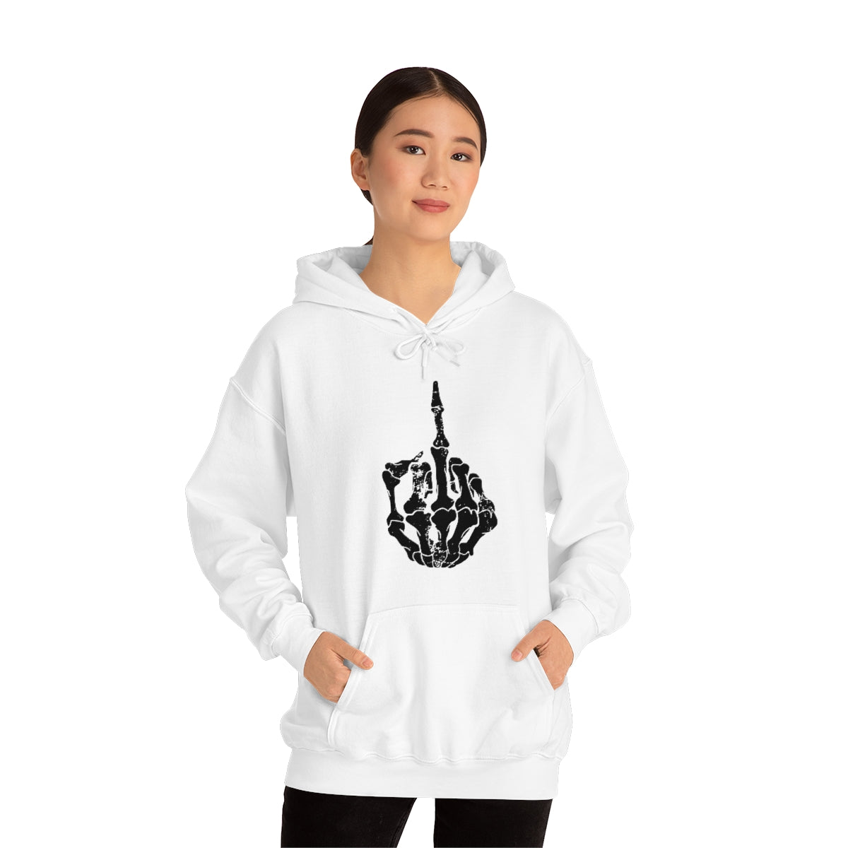 Skeleton Middle Finger Hoodie