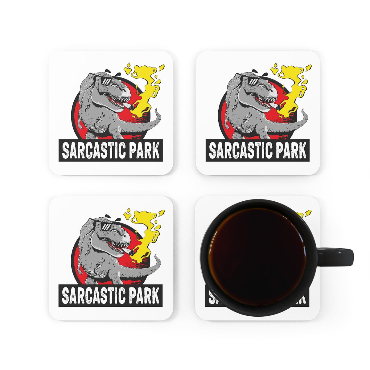 Sarcastic Park Coasters 4pc Set