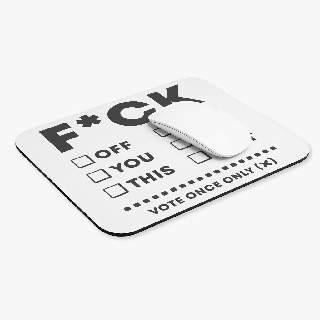 F*CK Vote Box Mouse Pad (Rectangle)