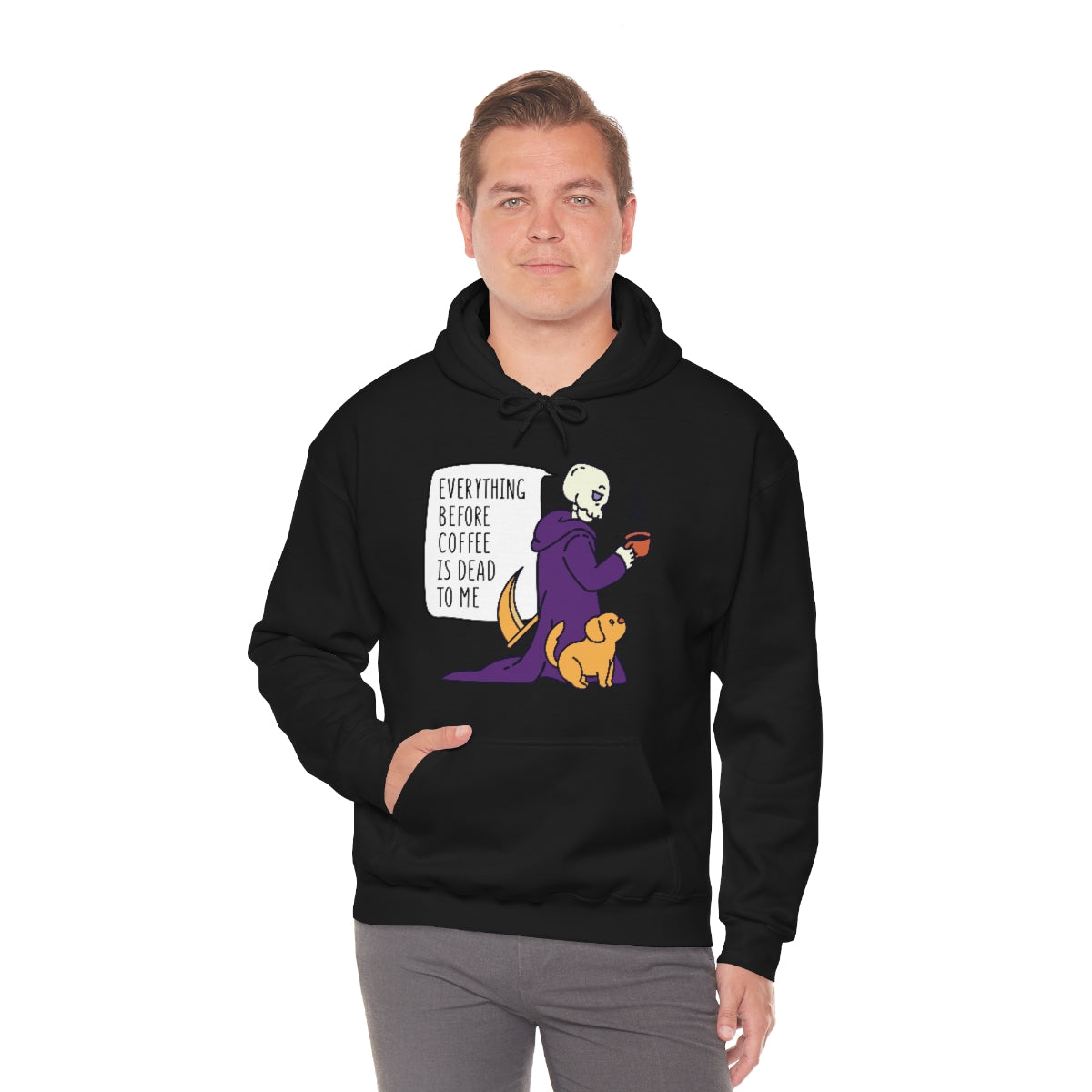 Snark Junkie Everything Before Coffee Is Dead To Me Hoodie Black