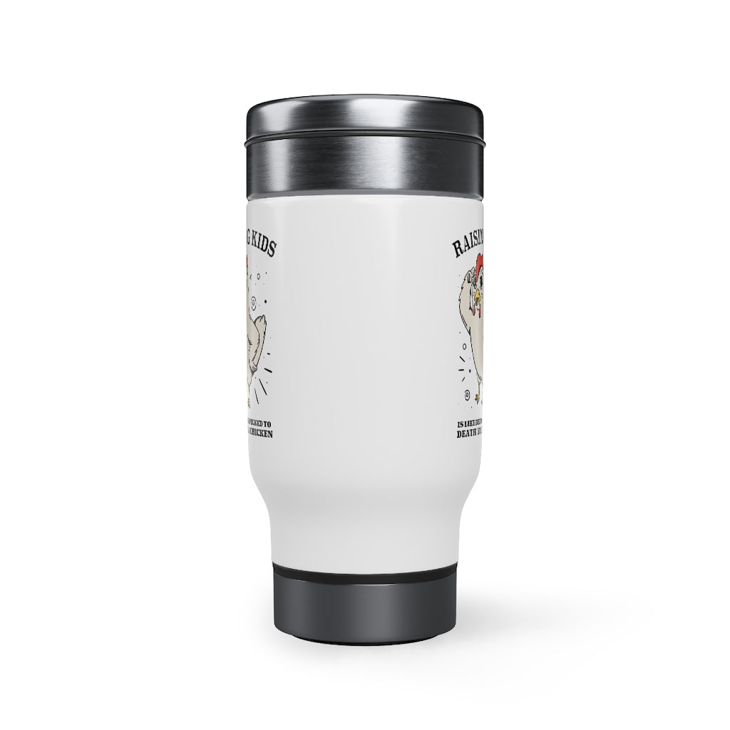 Raising Kids Travel Mug with Handle, 14oz