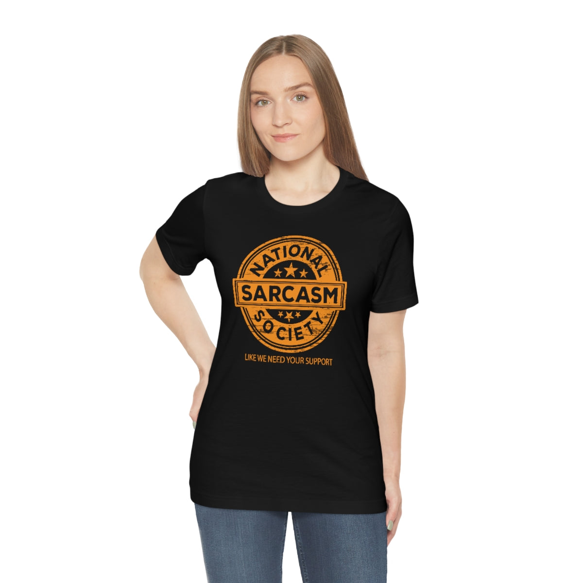 National Sarcasm Society Snark Junkie Jersey Tee